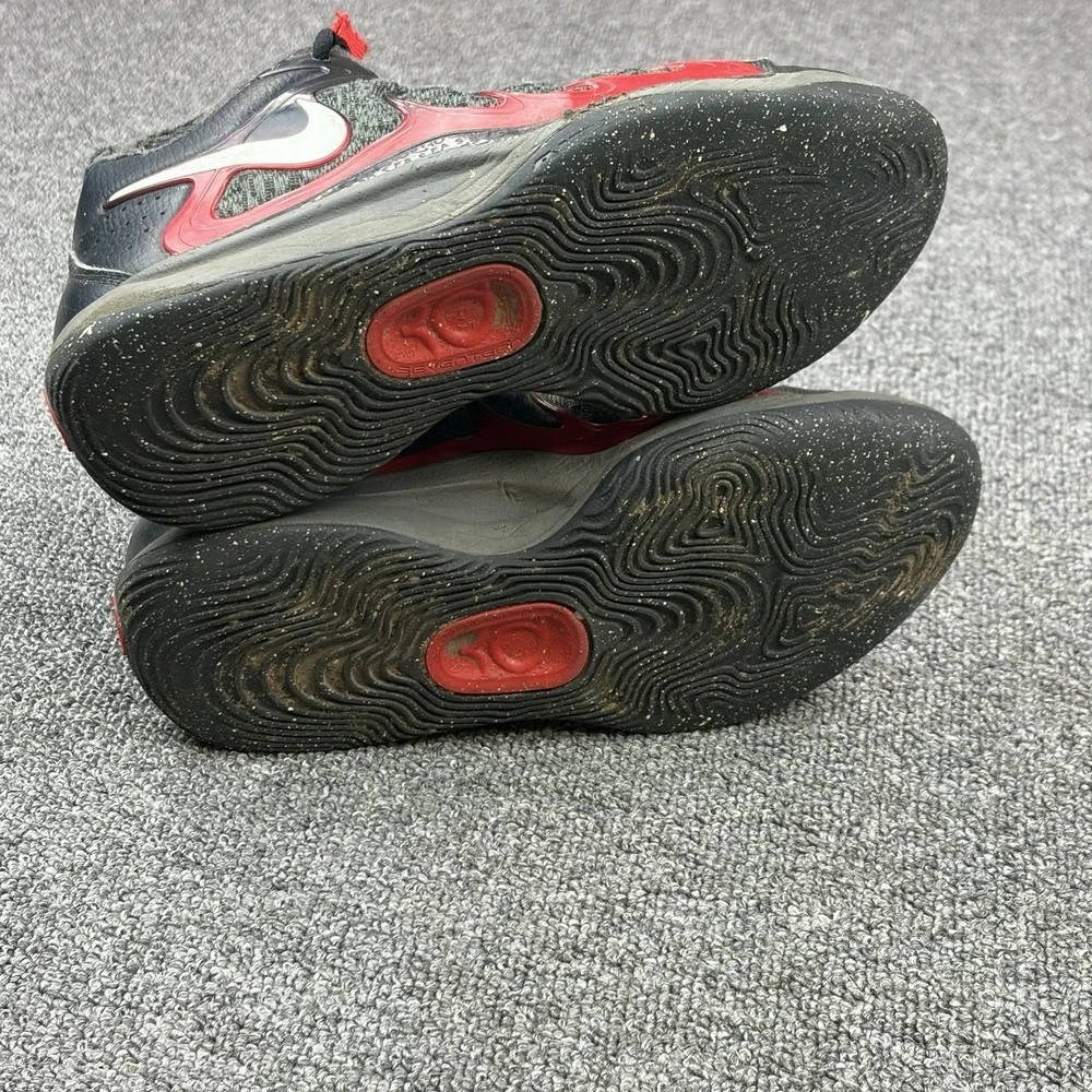 Nike Air KD 17 Late Night Black/Red Bred Basketball Size 4.5 FJ9487-001